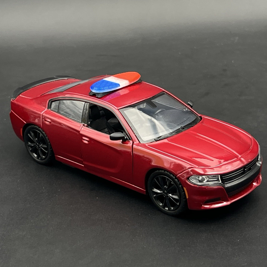1/24 25 LED Ready Blue Red Federal Signal Arjent Lightbar Police Sheriff SUV3
