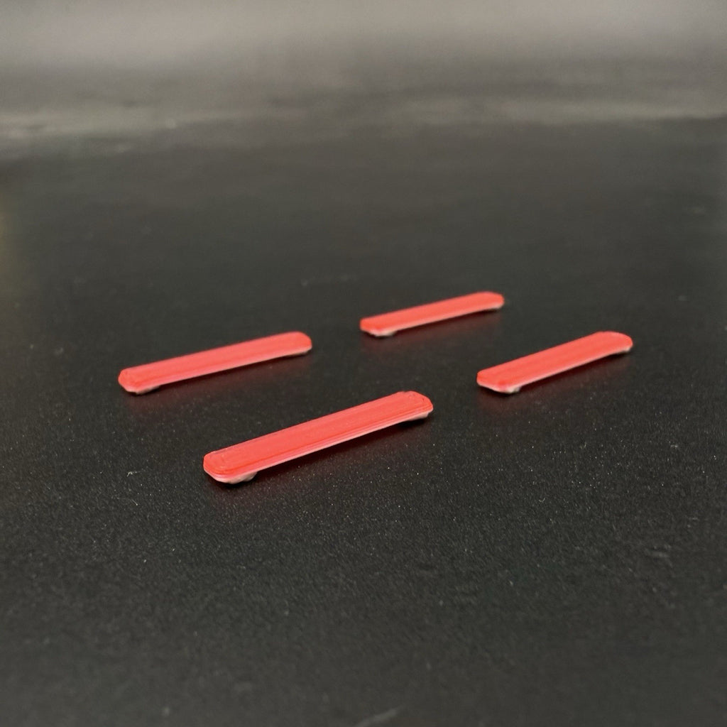 4 Pack 1/87 HO Scale Red LED Style Long Whelen Lightbar Fire Truck Ambulance3