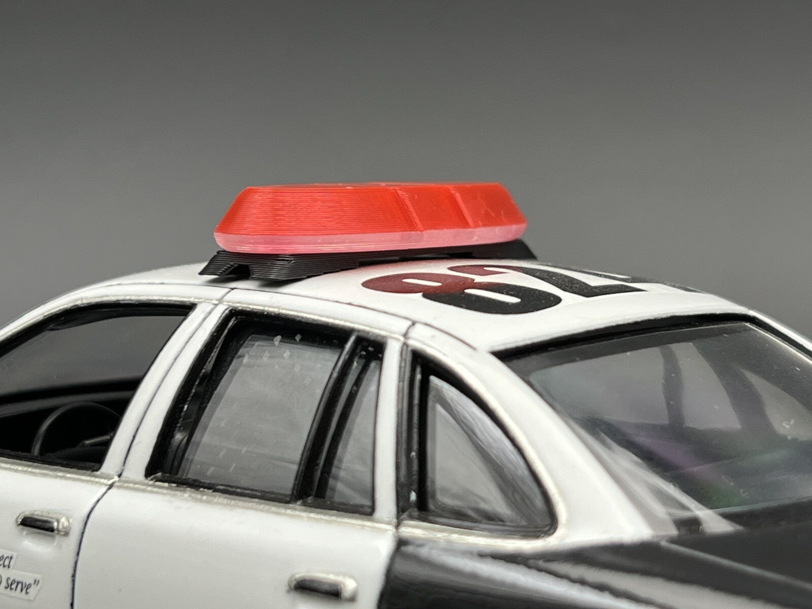 1/24 25 Red Federal Signal Vista Lightbar Fire State Police Trooper Sheriff EMS6