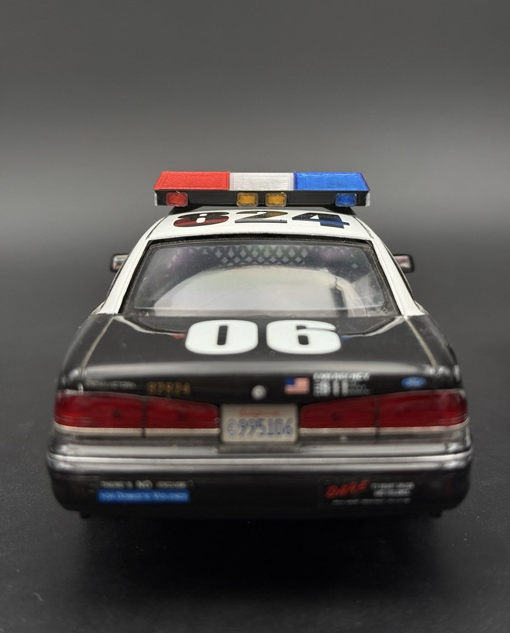 1/24 25 Scale Blue Red Clear Streethawk XL Lightbar Police 2464BRClearXL11