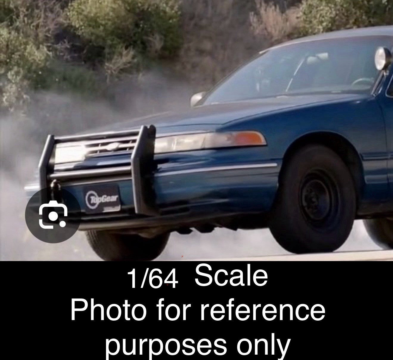 2 PACK 1/64 1990s Push Bumper Pushbar Universal Sedan Crown Vic Police Fire13