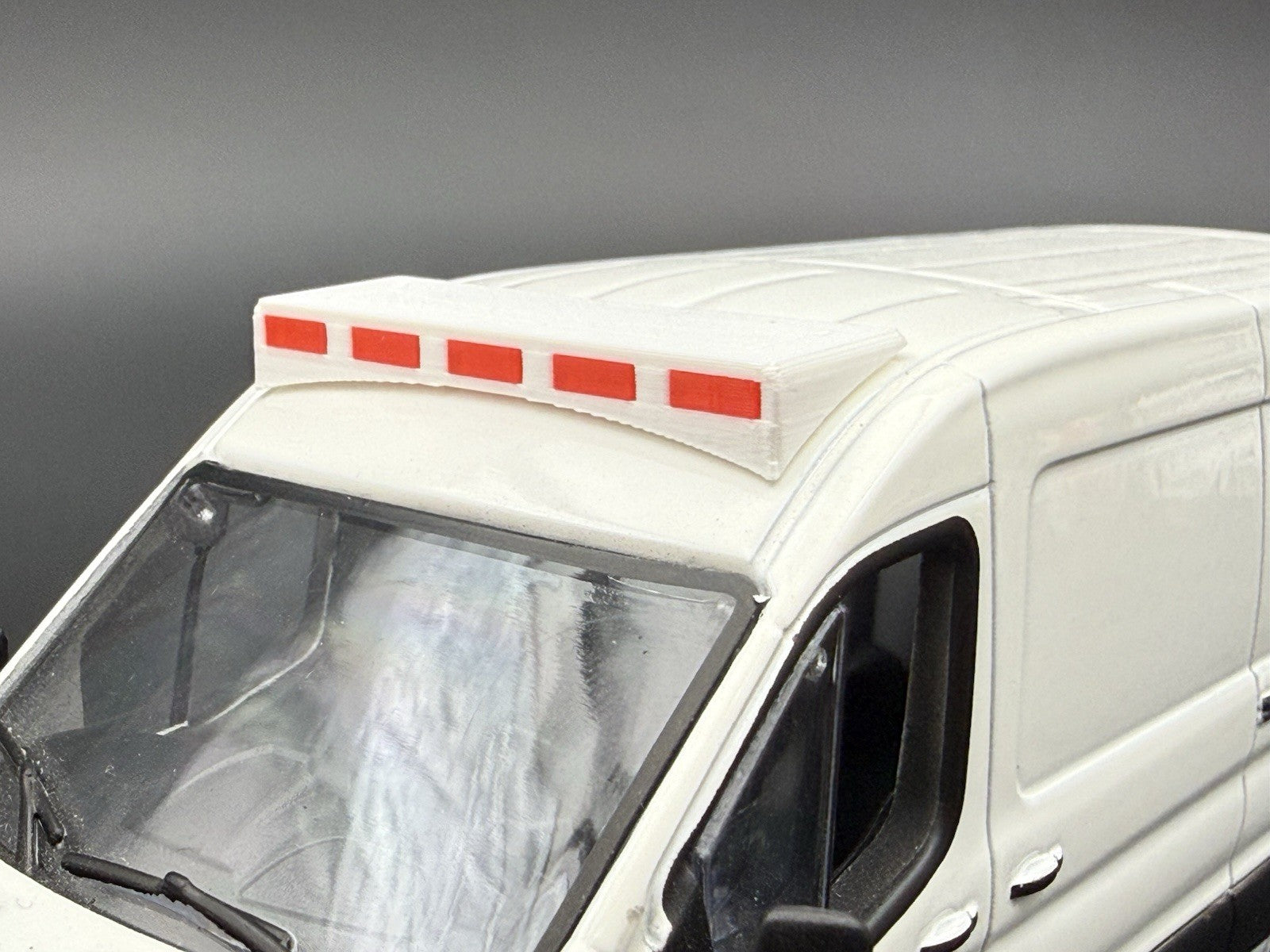 1/43 O Scale Model Front Lightbar For Greenlight Ford Transit Van Ambulance 434615