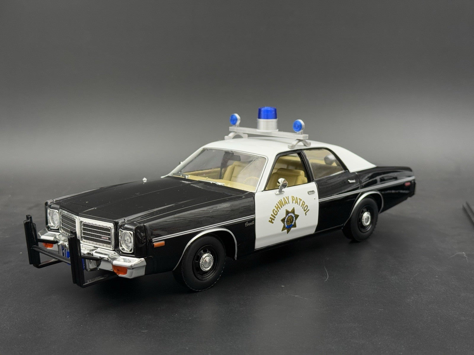1/24 Scale Model Visibar CJ 184 284 Blue Beacon Lollipop Police Light 2456BBB2