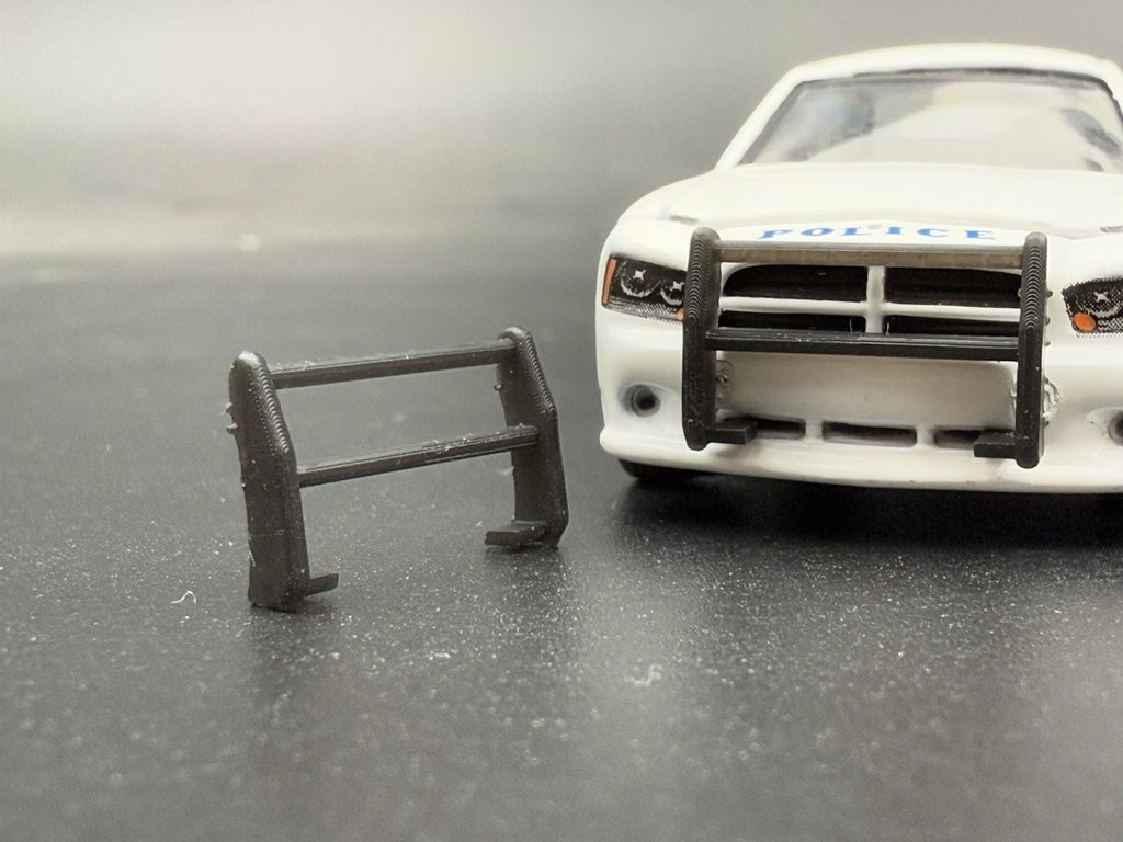 2 PACK 1/64 Go Rhino Push Bumper Pushbar For Charger Police Greenlight 59611