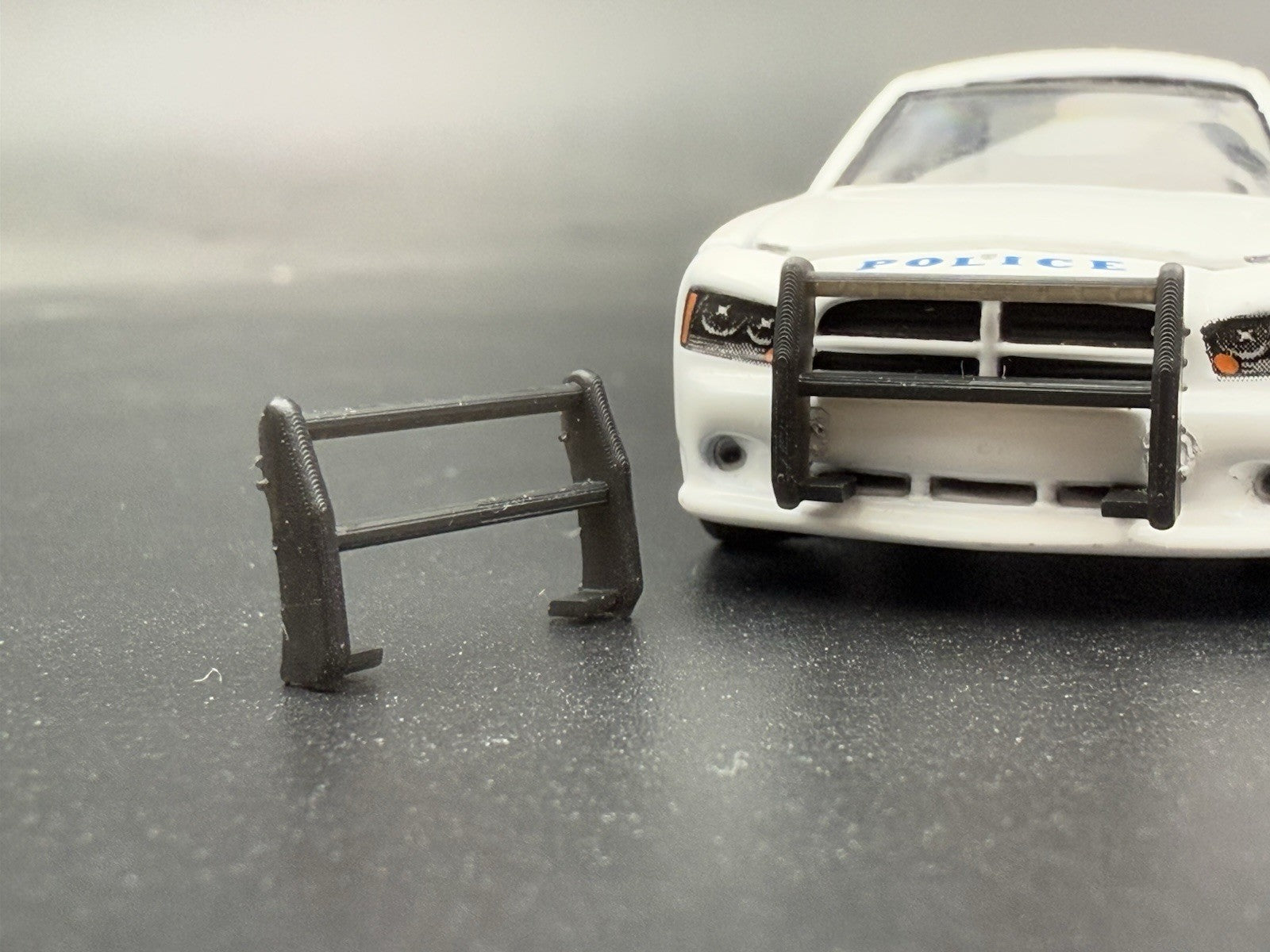 2 PACK 1/64 Go Rhino Push Bumper Pushbar For Charger Police Greenlight 59611