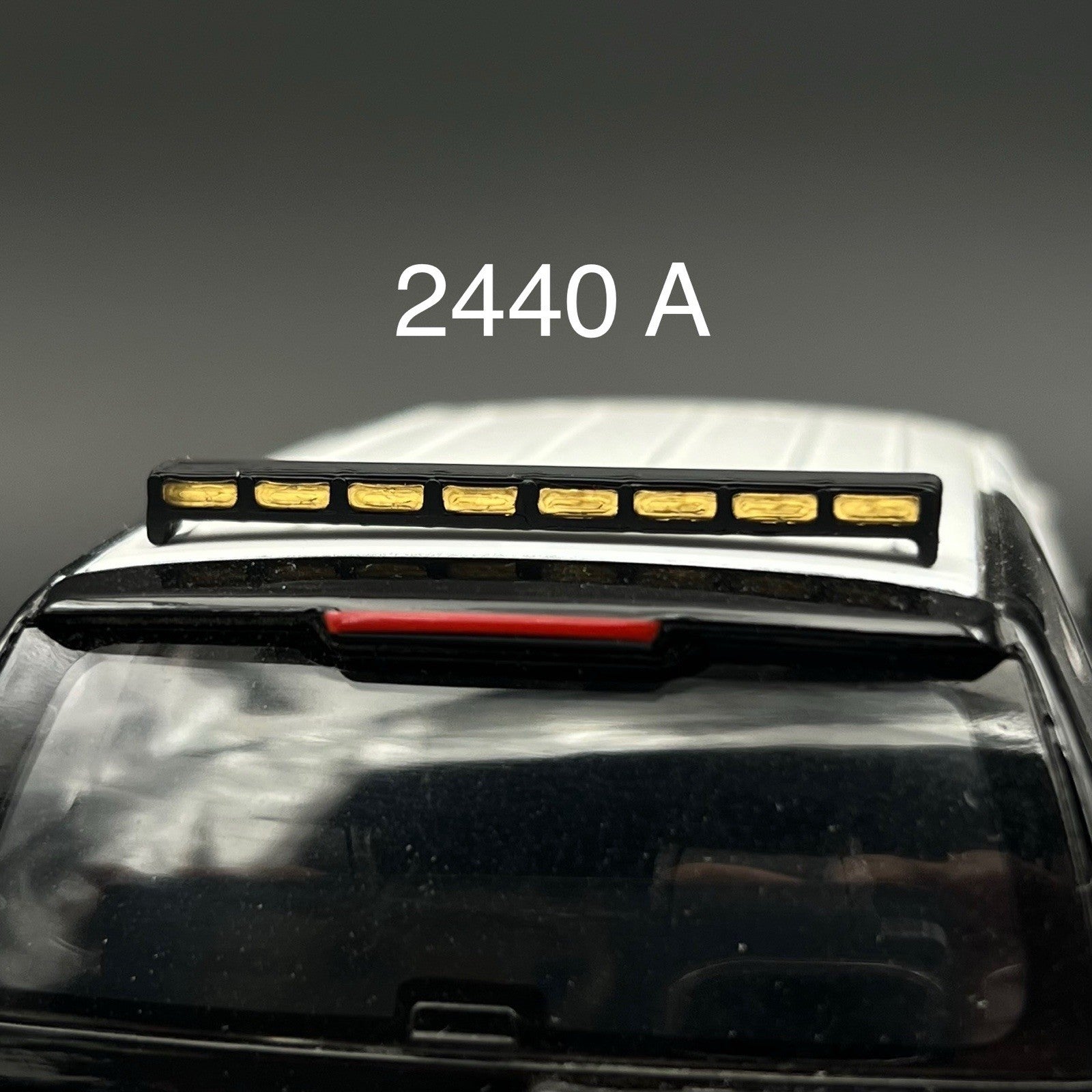 1/24 LED Ready Amber Traffic Advisor Arrow Stick Deck Lightbar Police Sheriff0