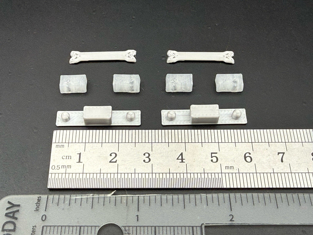 2 Pack 1/50 48 Scale Clear Twinsonic Lightbar Police Fire Engine Truck 5015C1