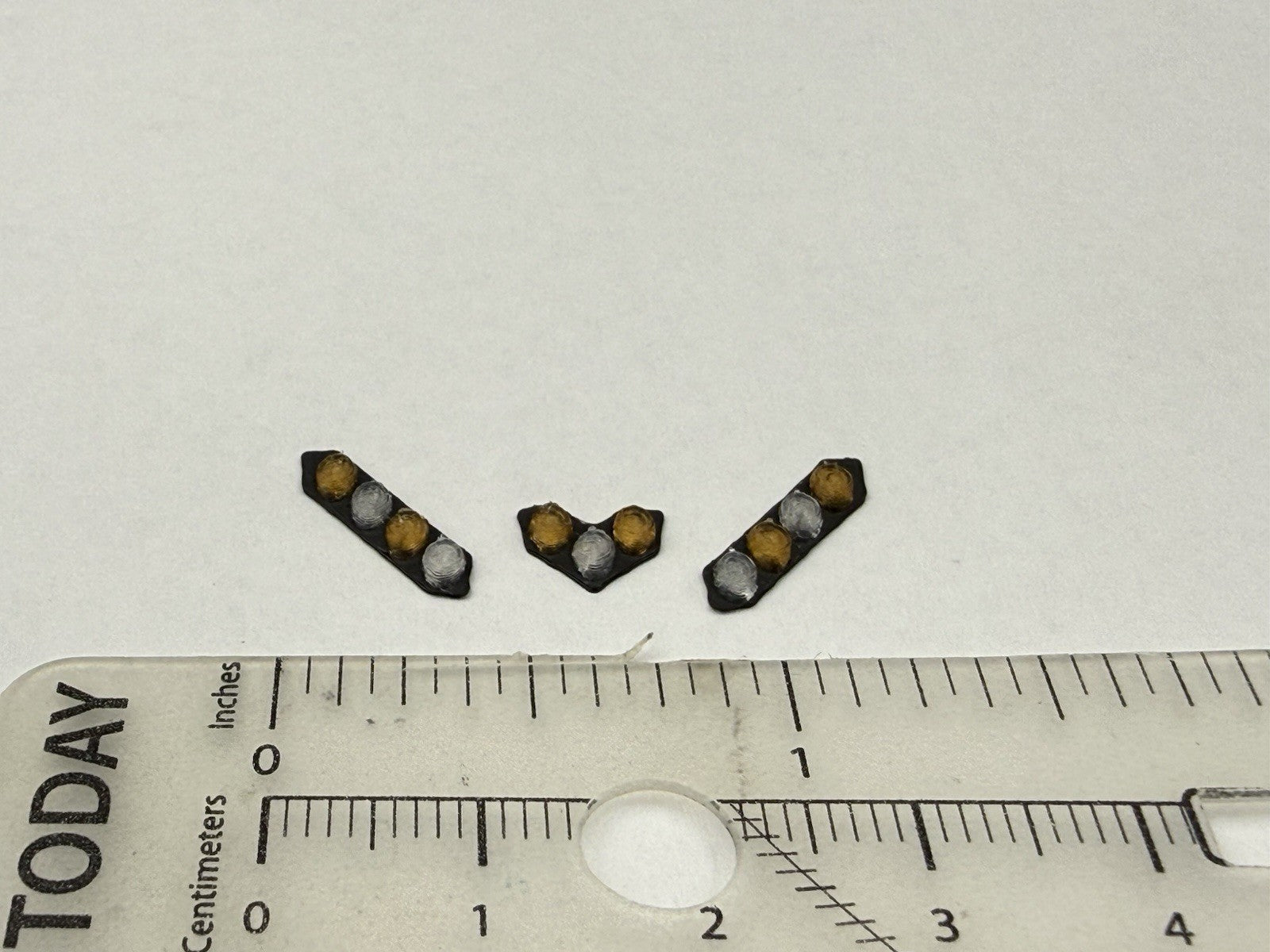 3 Pack 1/87 HO Scale Amber Clear Split Vision SLR Lightbar Truck 8709SL4AC2