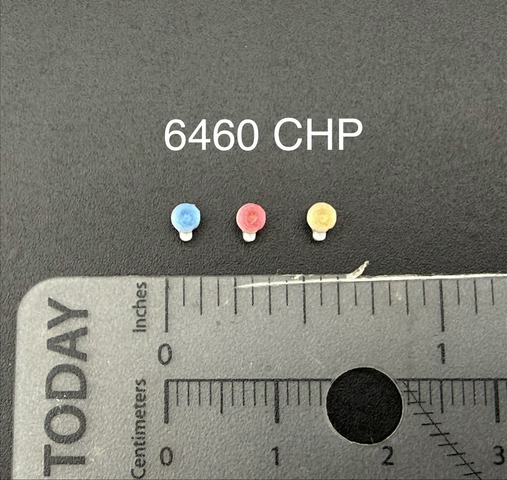 3 Pack 1/64 Scale Model Blue Red Amber PAR Round Deck Light Police 6460 CHP0