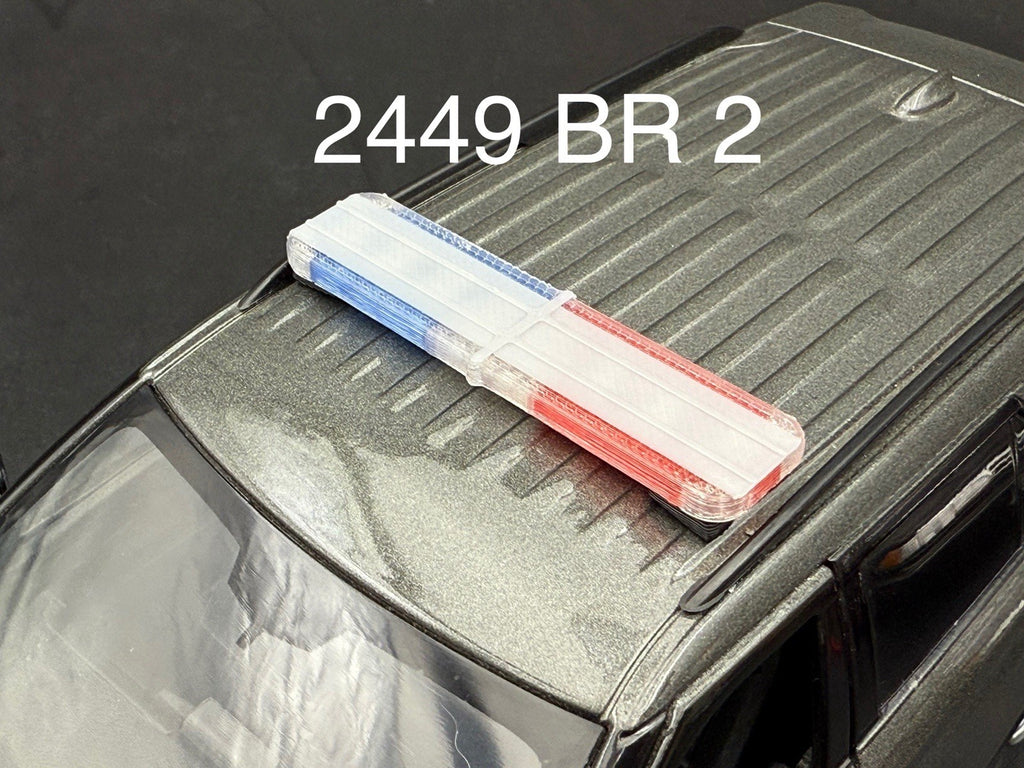 1/24 25 27 LED Ready Whelen Liberty II Blue Red Police Lightbar 2449BR20