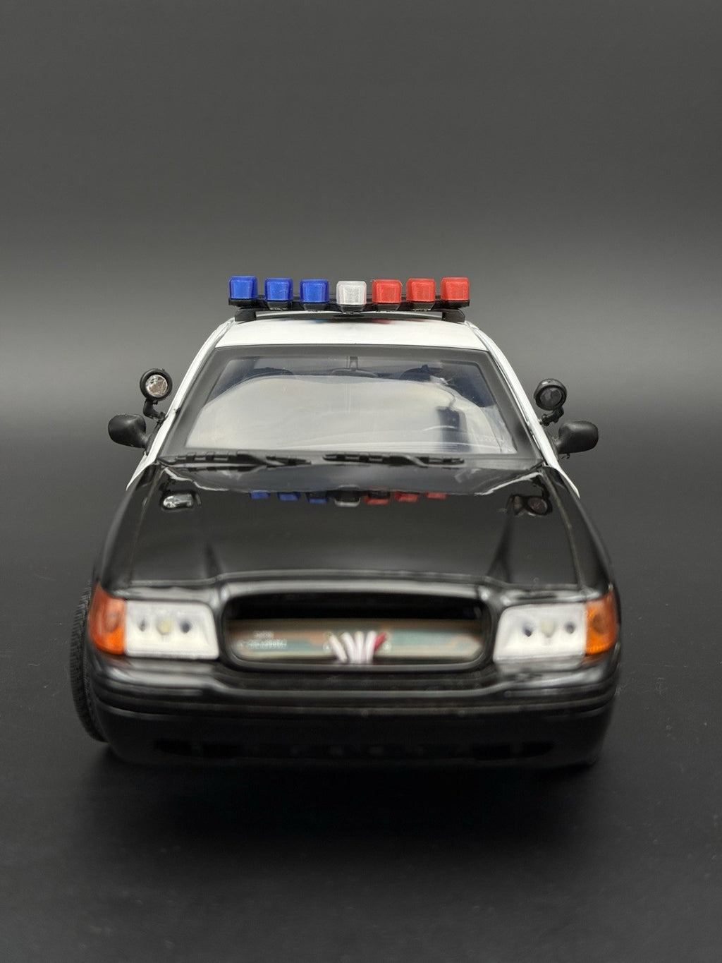 1/18 LED Ready Blue Red Federal Signal Vector Vision Lightbar Police Car BR27