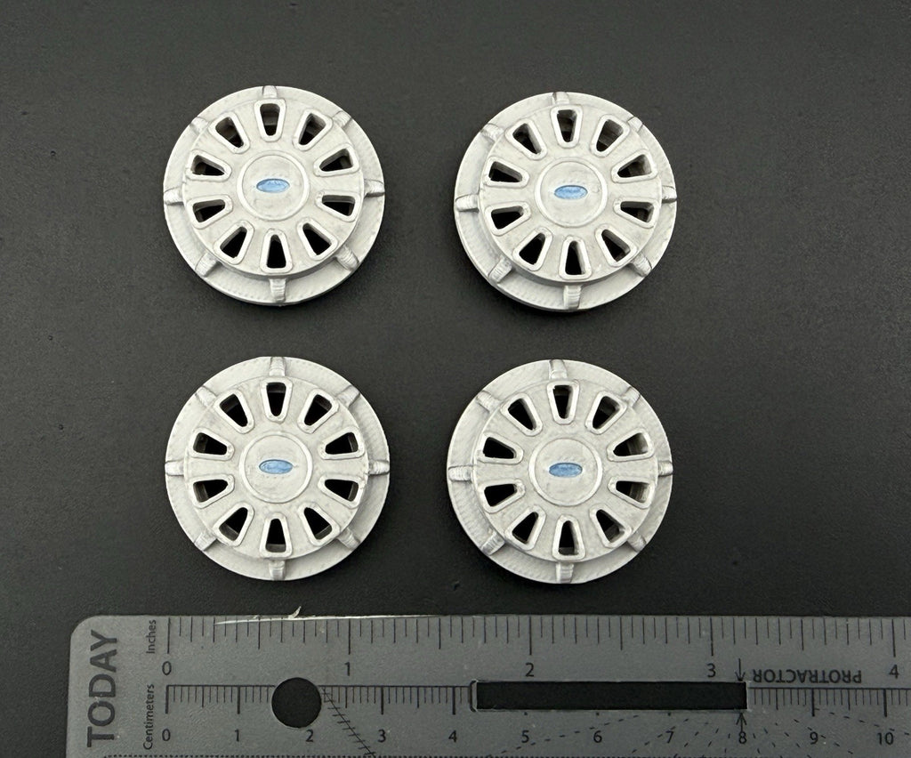 1/18 Scale Model Wheel For Motormax Crown Victoria 2006 Police Hubcap 186010