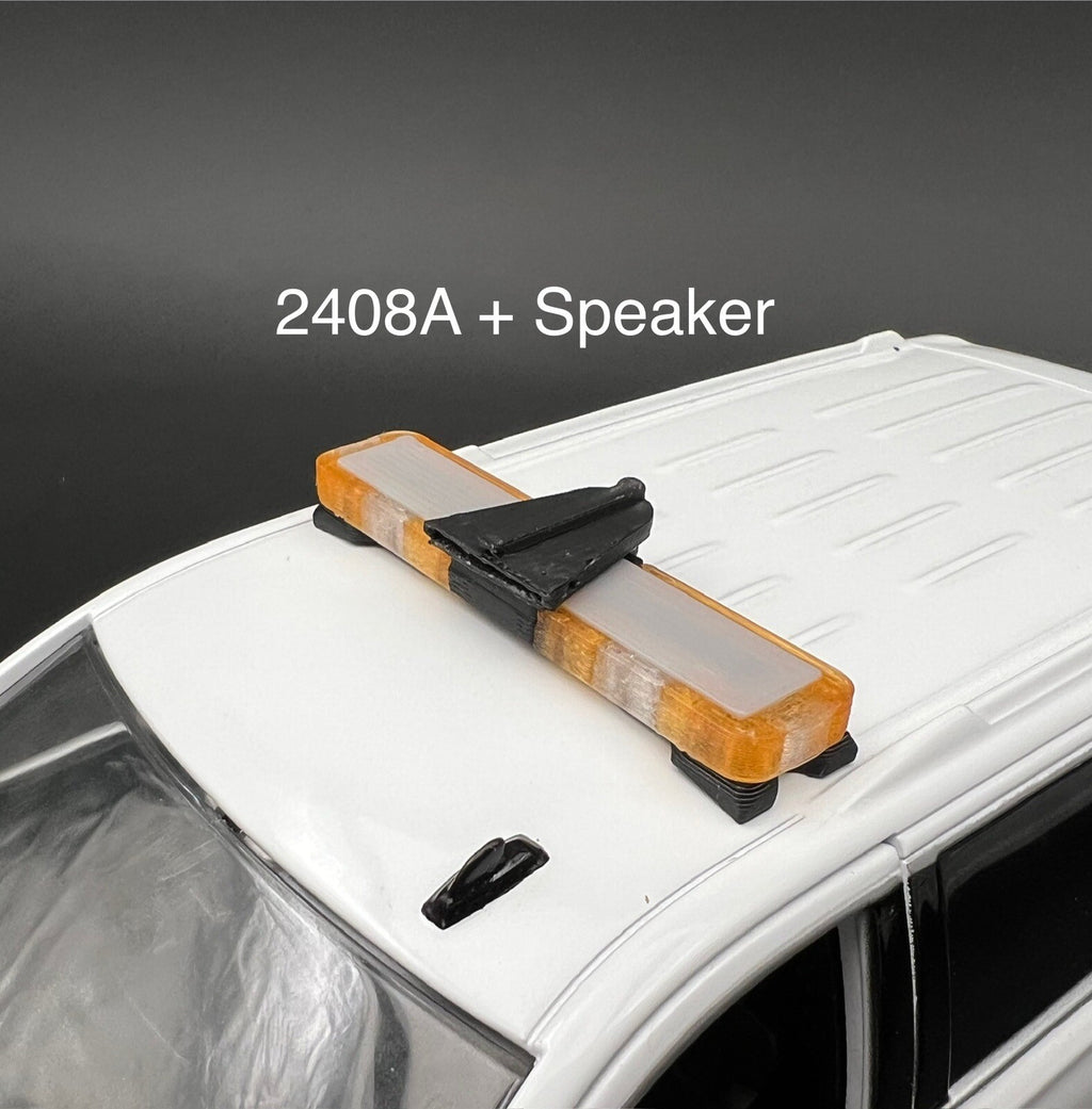 1/24 25 27 LED Ready Whelen Edge Lightbar Amber W/ Speaker Security Work Tow0