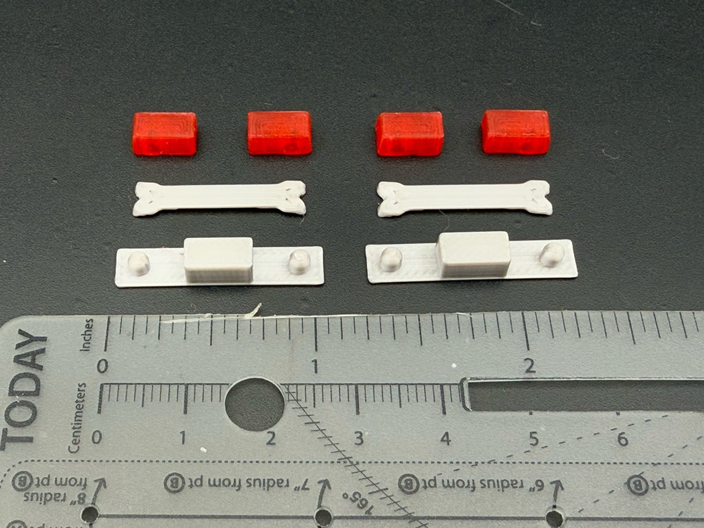 2 Pack 1/50 48 Red Twinsonic Lightbar Police Sheriff Fire Engine Truck Ambulance1
