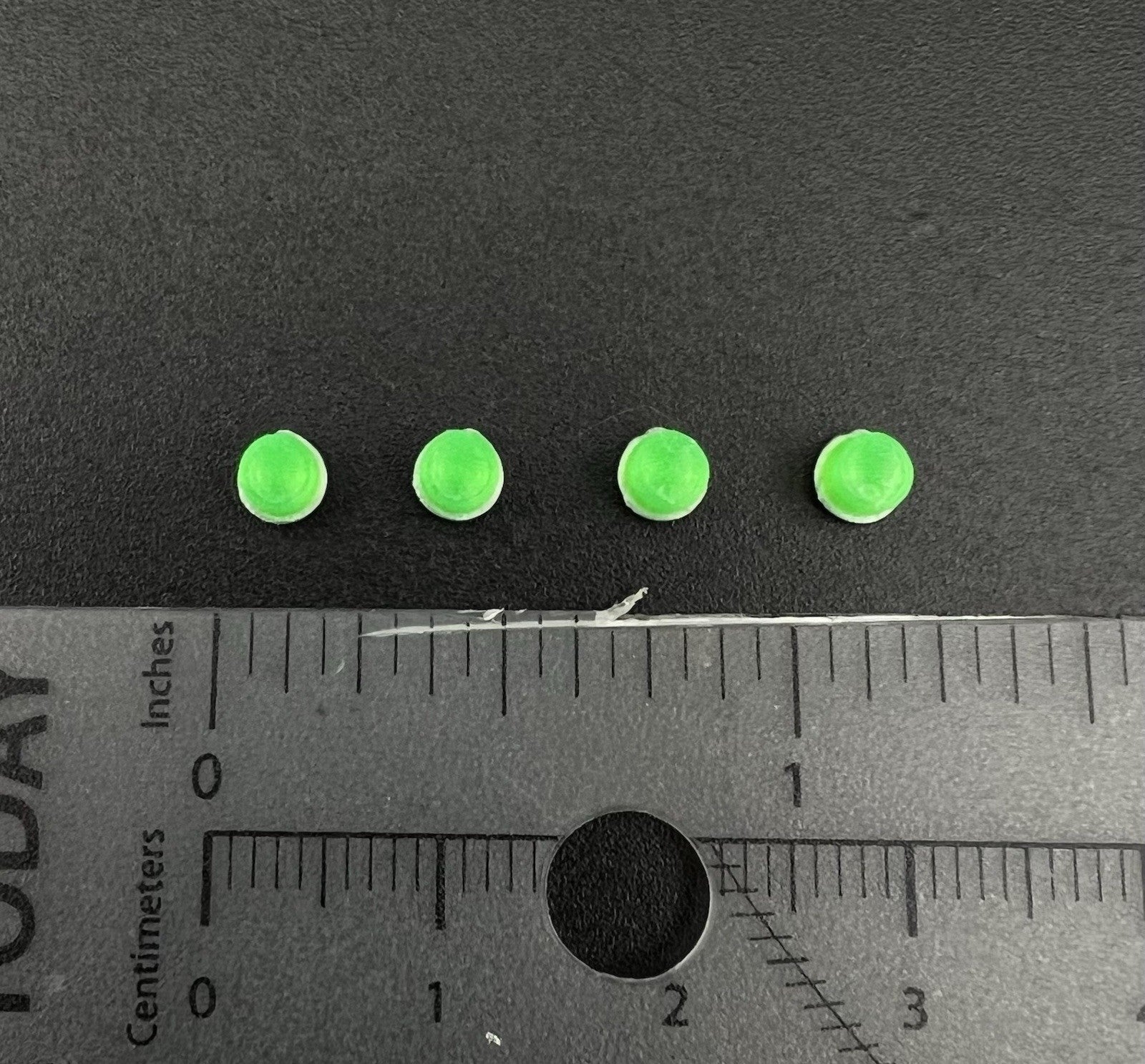 4 Pack 1/64 Green Beacon Strobe Lightbar Greenlight Work Truck Command Post4