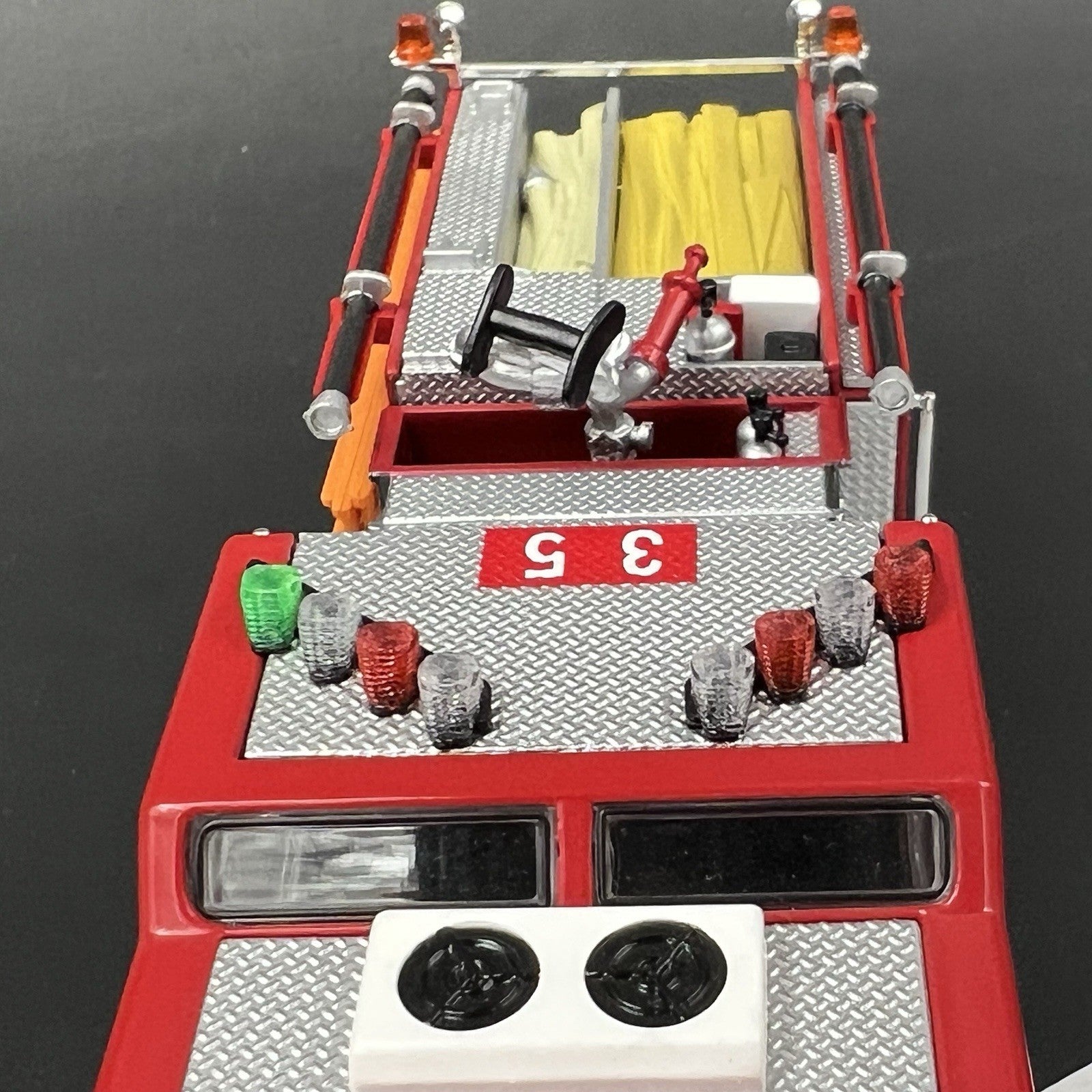 3 Pack 1/64 Chicago Fire CFD Green Red Split Vector Lightbar Truck Engine Code 34
