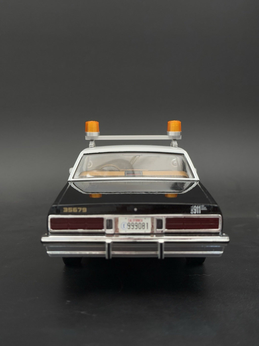 1/24 25 Scale Model Federal Amber Twin Beacon Ray Police Lightbar Visibar 2461A27