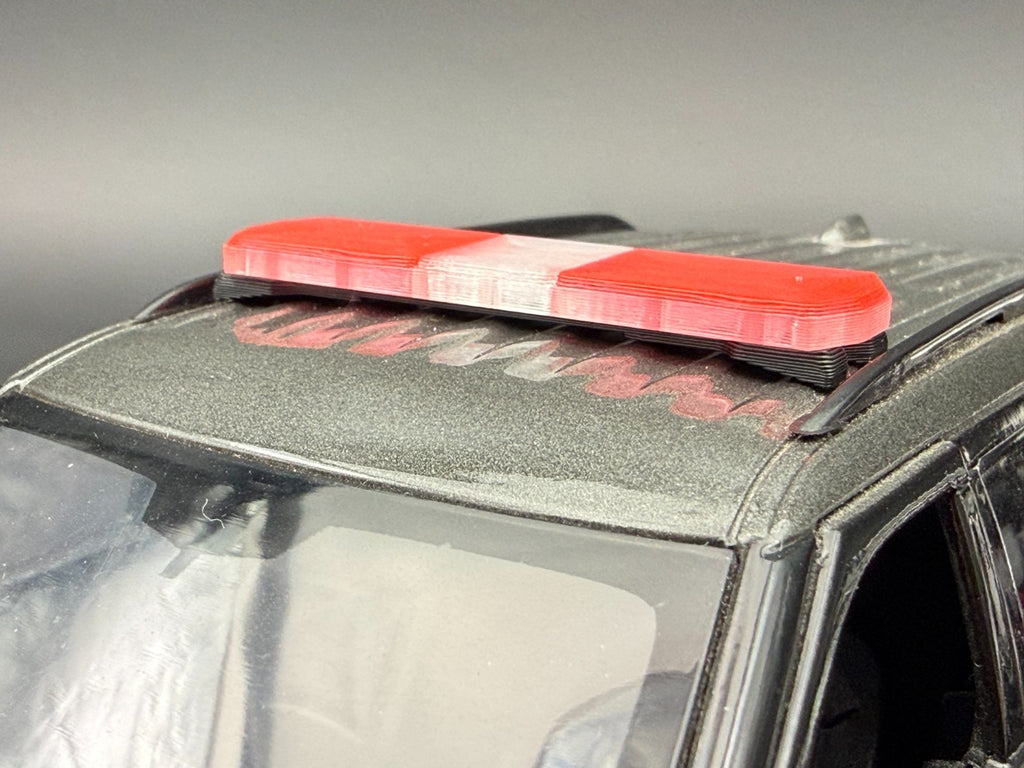 1/24 25 27 LED Ready Code 3 2700 Red Clear Lightbar Fire Police 2409RC4