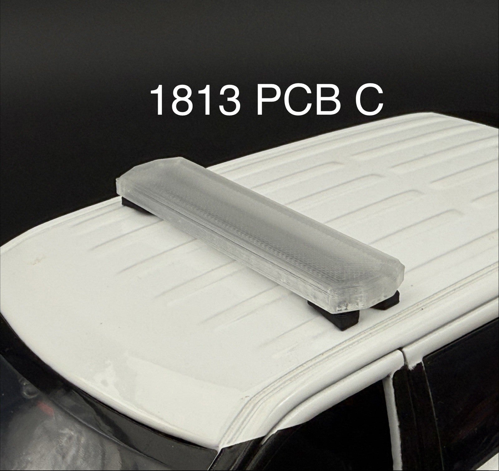 1/18 Scale Model PCB Compatible Code 3 2700 Clear Lightbar Police 1813PCBC0