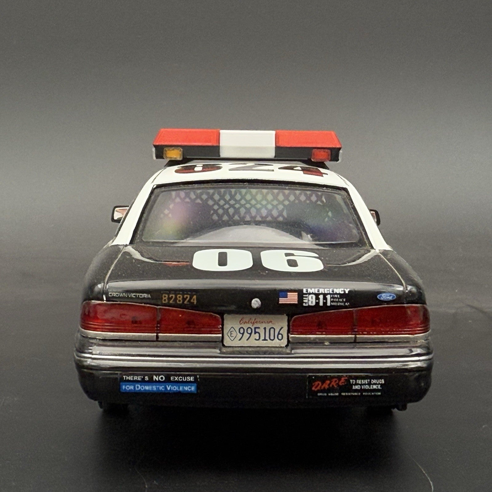 1/24 25 Scale Red Chrome Streethawk Lightbar New York Police Sheriff Fire13