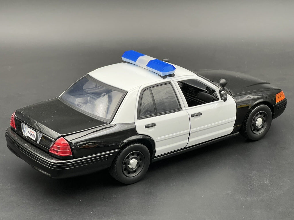 1/18 Scale Clear Blue Code 3 MX7000 Lightbar W Internal Lens Police Sheriff Fire4