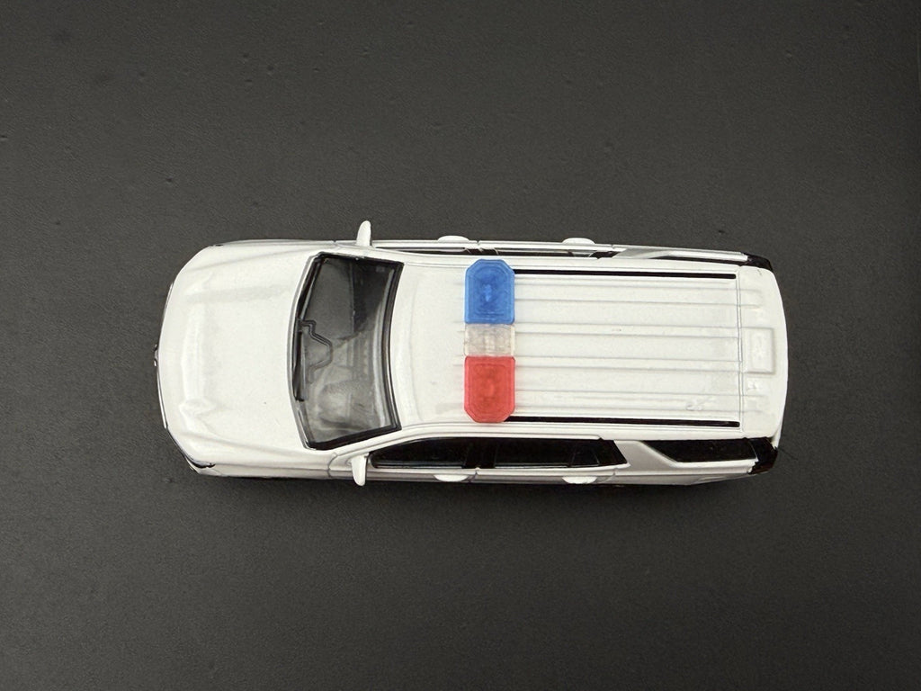 2 Pack 1/64 Scale Model Blue Clear Red Code 3 Defender Lightbar Police 6408BCR2