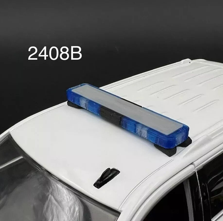 1/24 25 27 LED Ready Whelen Edge Lightbar Blue Highway Patrol State Police0