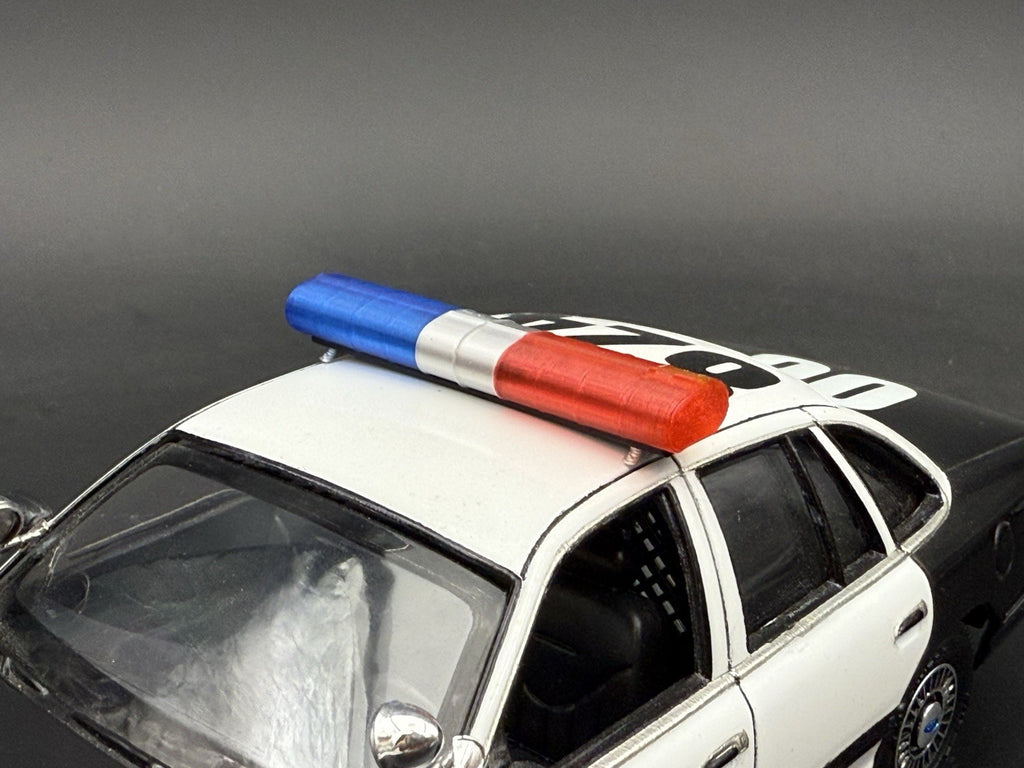 1/24 25 AeroDynic Lightbar 240 Robert Los Angeles Sheriff Blue Red Police CHP12