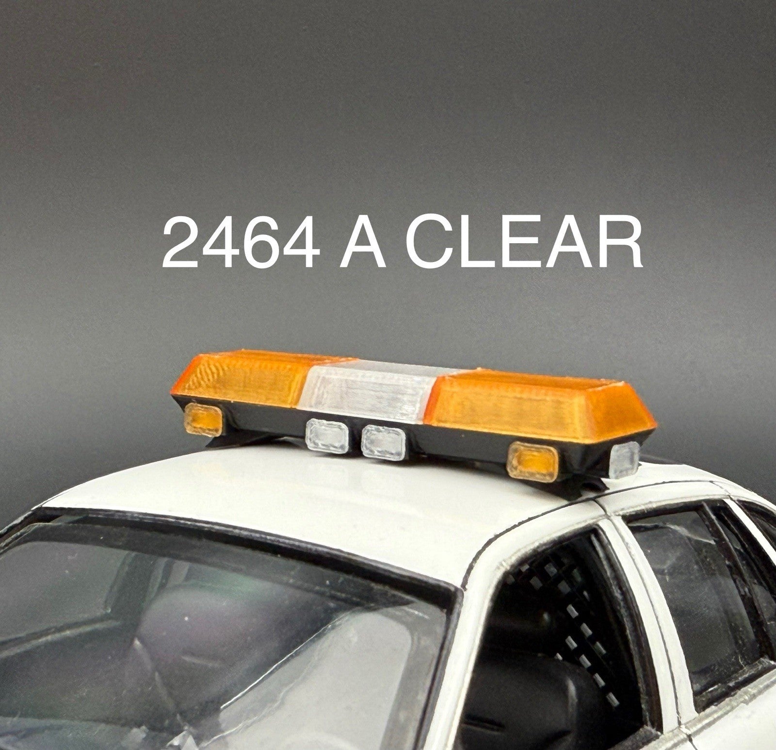 1/24 25 Scale Amber Clear Streethawk Lightbar Police 24640