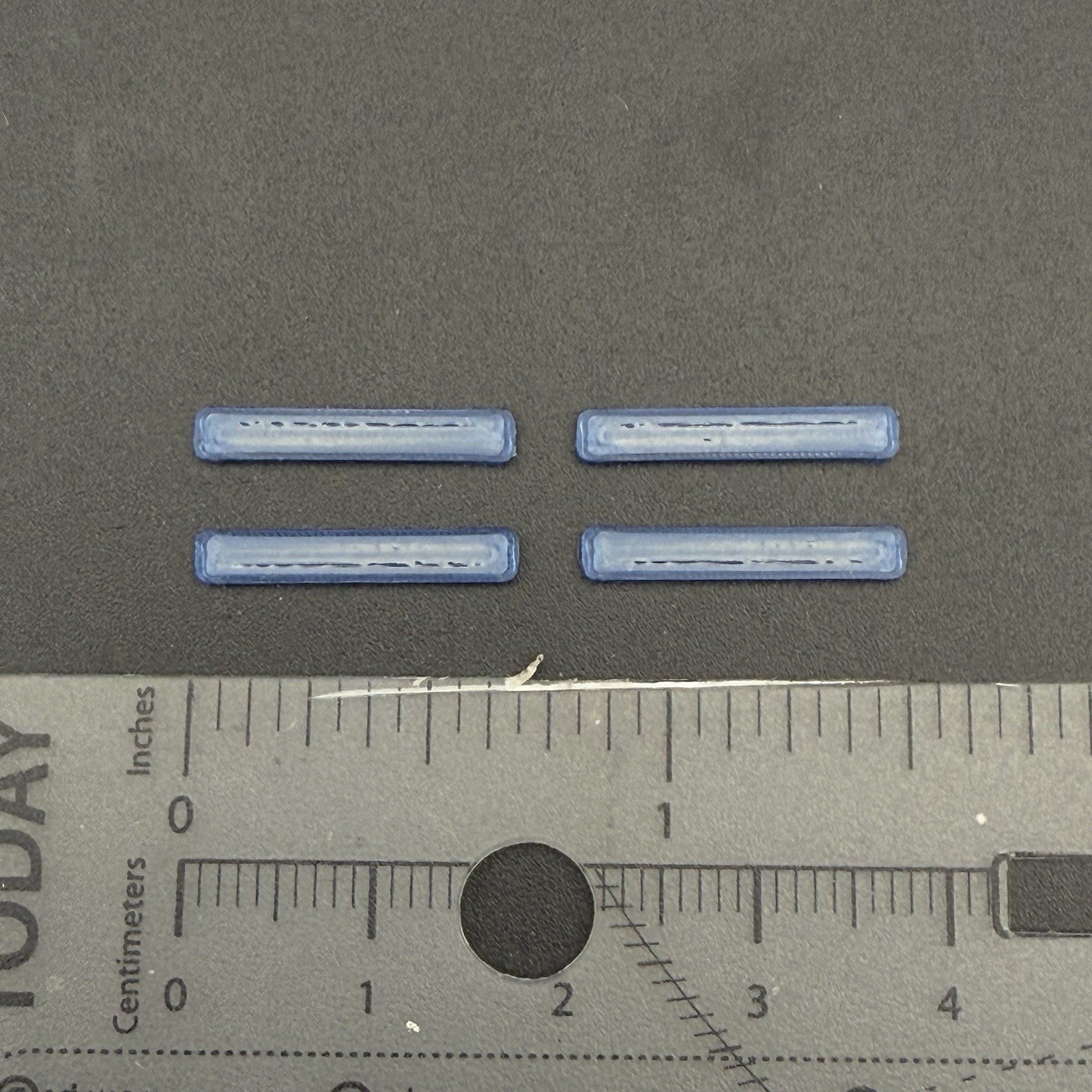 4 Pack 1/87 HO Scale Whelen Edge Long Blue Lightbar Fire Truck Ladder 87101