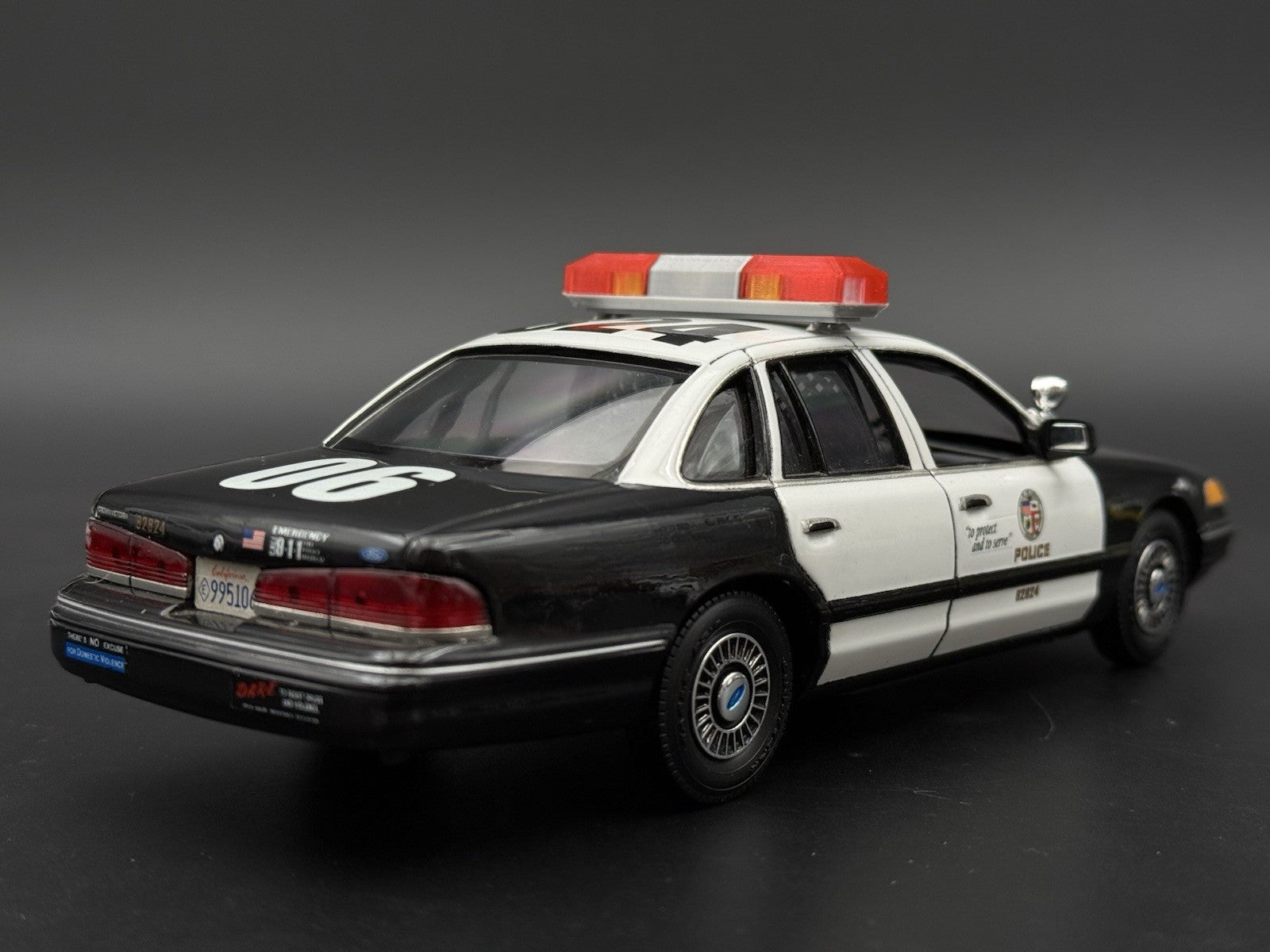 1/24 1/25 Red Amber Flasher Smith Wesson 8780 8880 8980 Lightbar Police 2441R212