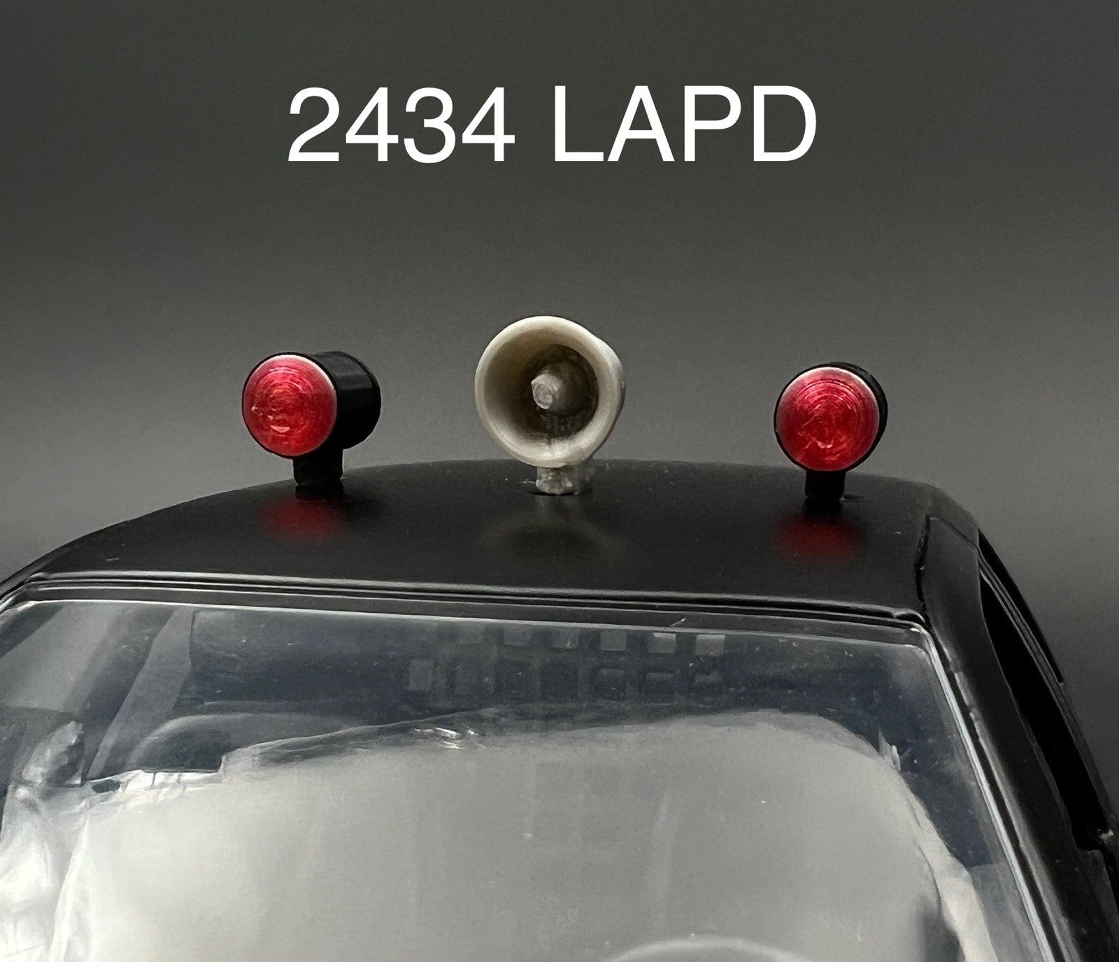 1/24 1/25 Scale Model Adam 12 Can Lights Siren Los Angeles Police Red 2434 LAPD0