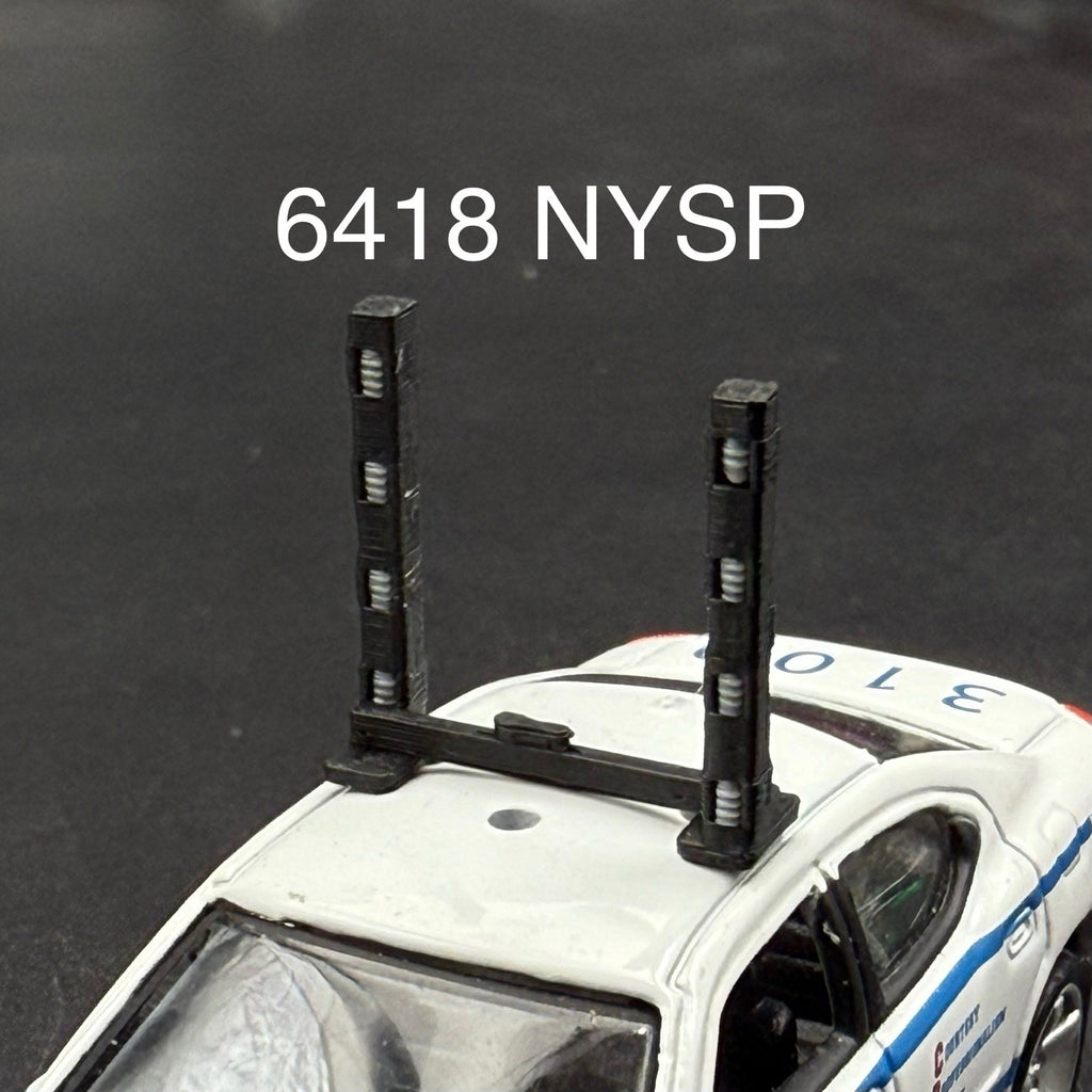 1/64 NYSP (Up) High Riser Lightbar New York State Police Highway Patrol0