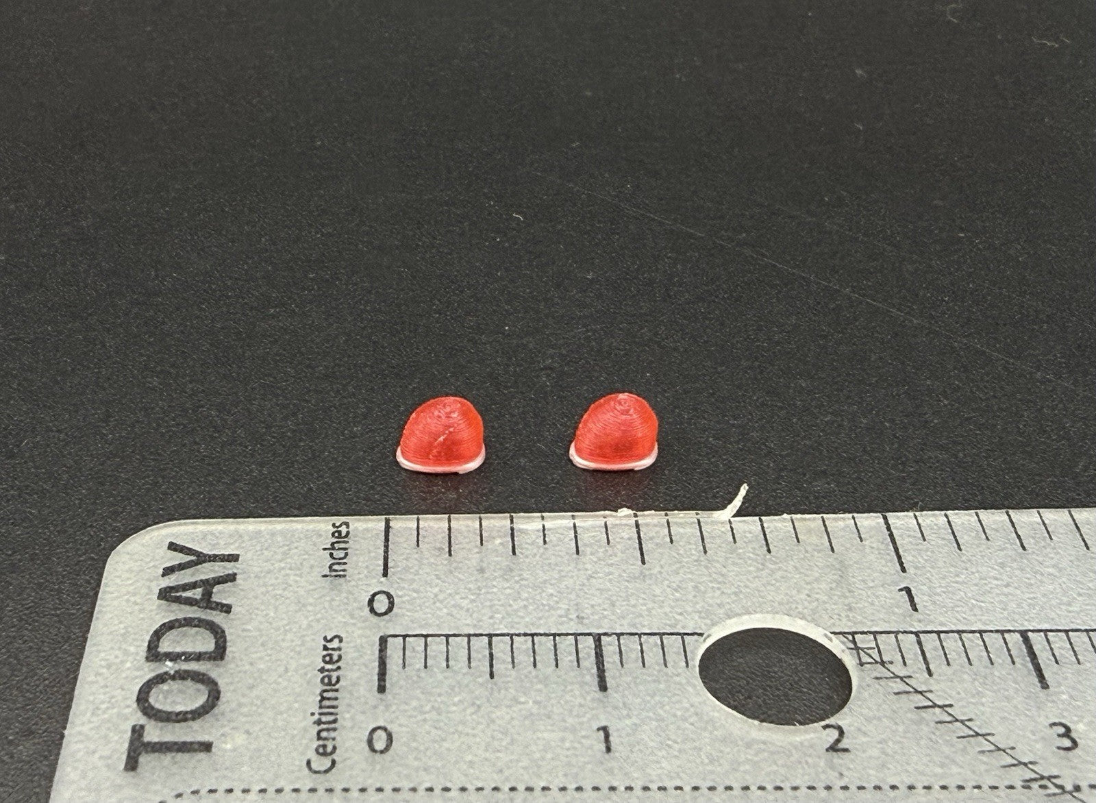 2-Pack 1/43 LED Ready Red Fire Ball Teardrop Beacon Kojak Police 4348 R Hollow9