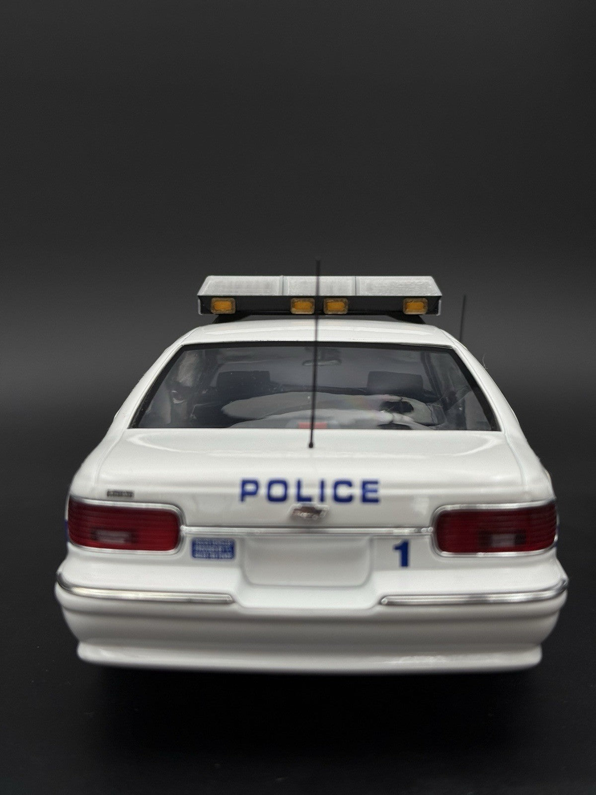 1/18 Scale Model Clear Streethawk Lightbar Police 1859ClearC13