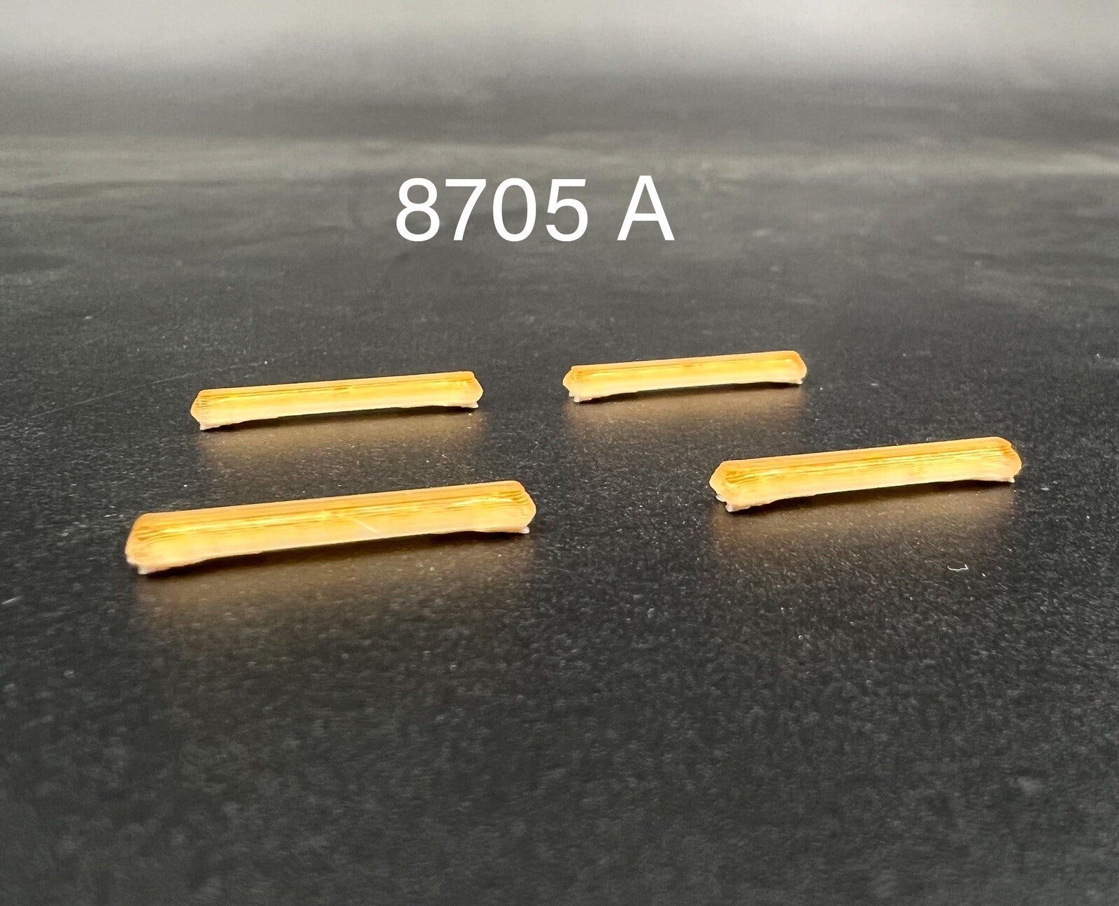 4 Pack 1/87 HO Scale Amber Long Code 3 MX7000 Lightbar Tow Construction Truck0