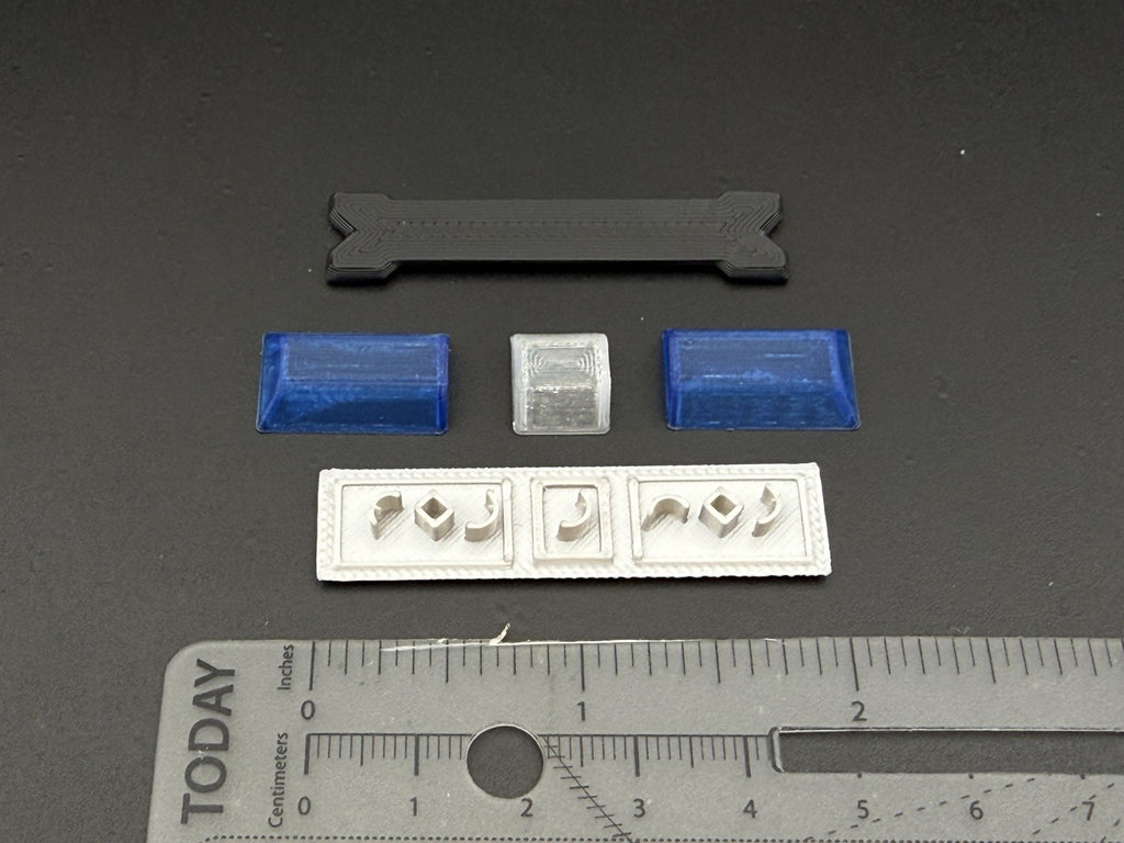 1/24 1/25 Scale Model Blue Clear Code 3 LP6000 Lightbar Police Fire 2411ClearB1