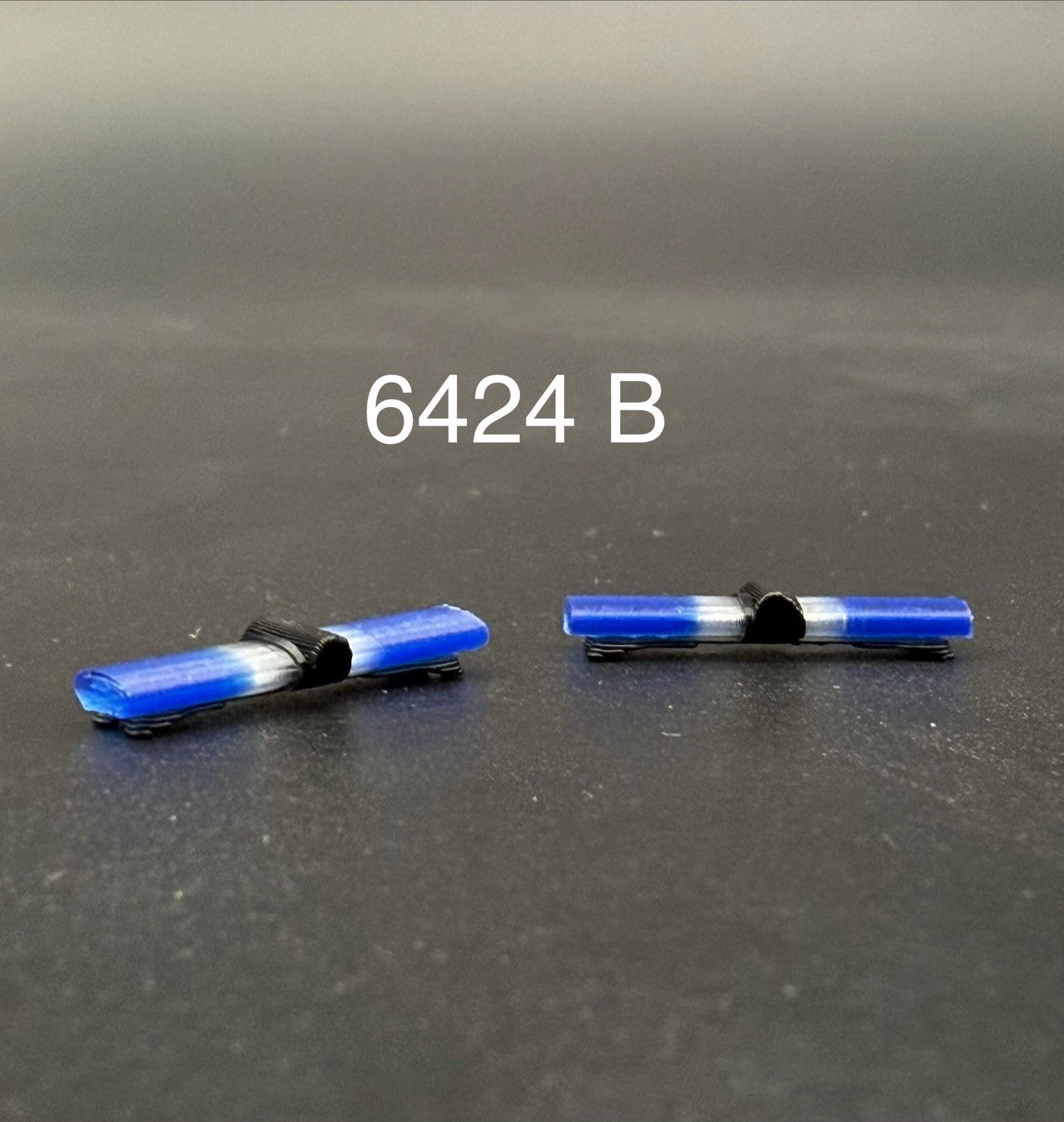 2-Pack 1/64 Scale Model Jetstream Jetsonic Blue Lightbar Police 6424B0