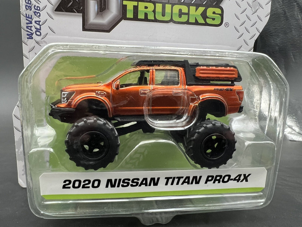 JADA 2021 1/64 DIE CAST JUST TRUCKS ORANGE 2020 NISSAN TITAN PRO-4X WAVE 36 NEW2