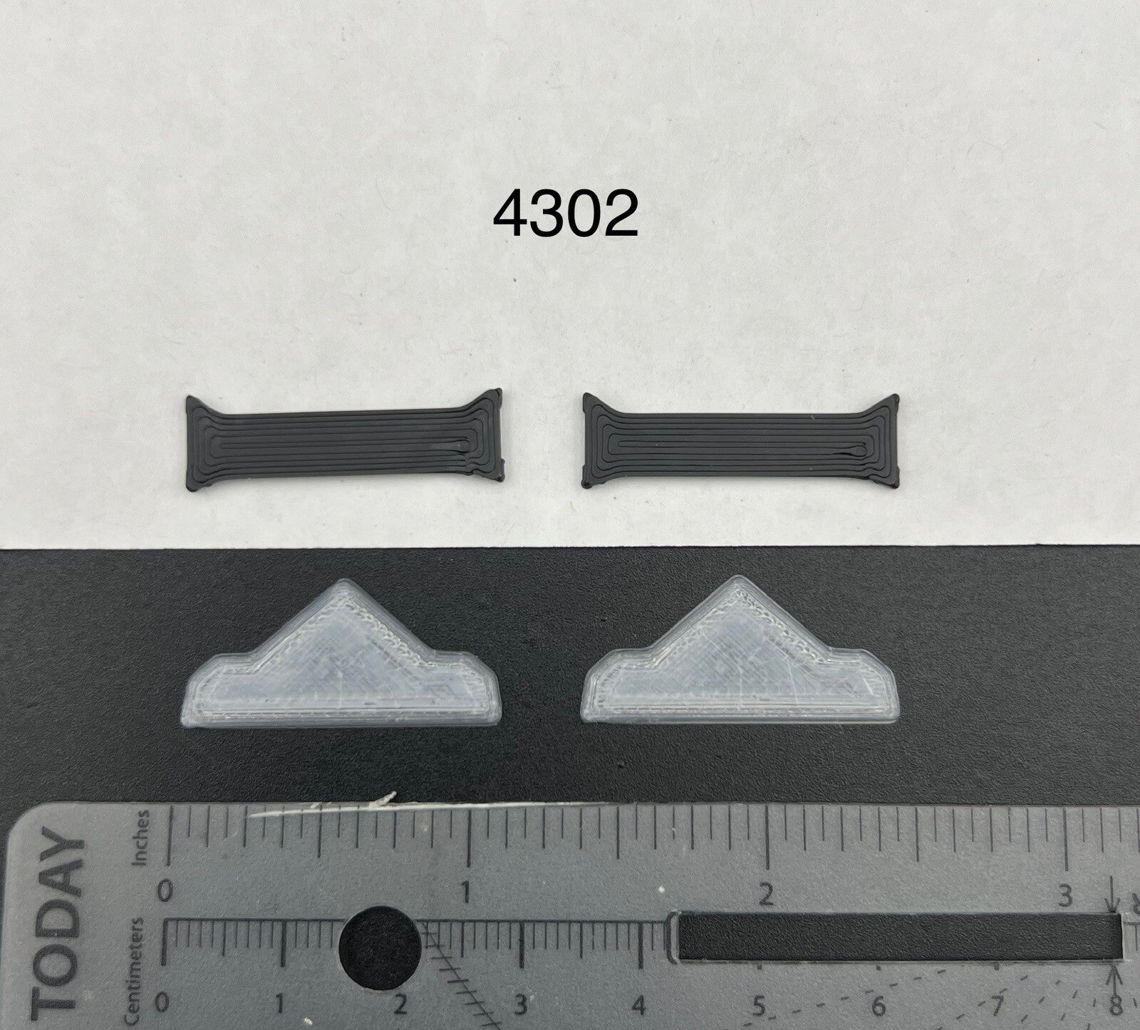 2 Pack 1/43 SUV Length Federal Signal Valor Lightbar Gray Top Police Sheriff0
