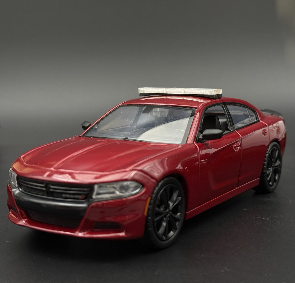 1/24 25 27 Scale LED Ready Whelen Liberty II Lightbar 2-Divider Police 2449C27