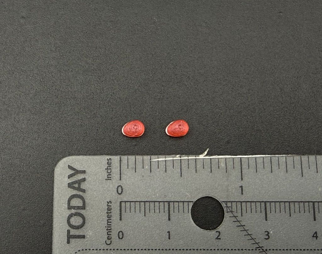 2-Pack 1/43 LED Ready Red Fire Ball Teardrop Beacon Kojak Police 4348 R Hollow8