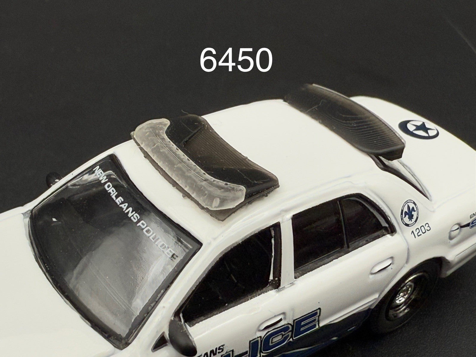1/64 Front & Back Whelen Fast Trax Lightbars Police Greenlight Crown Victoria0