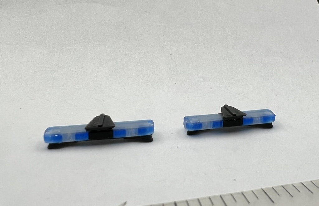 2 Pack 1/64 Whelen Edge Lightbar Blue w/ Speaker Highway Patrol State Police3