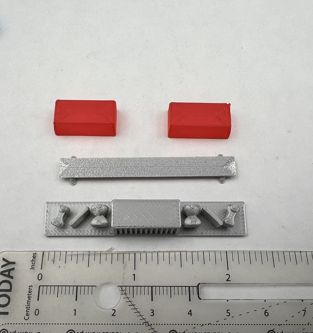 1/24 25 Scale Model Red Federal Signal Twinsonic Lightbar Police Fire 2421R1