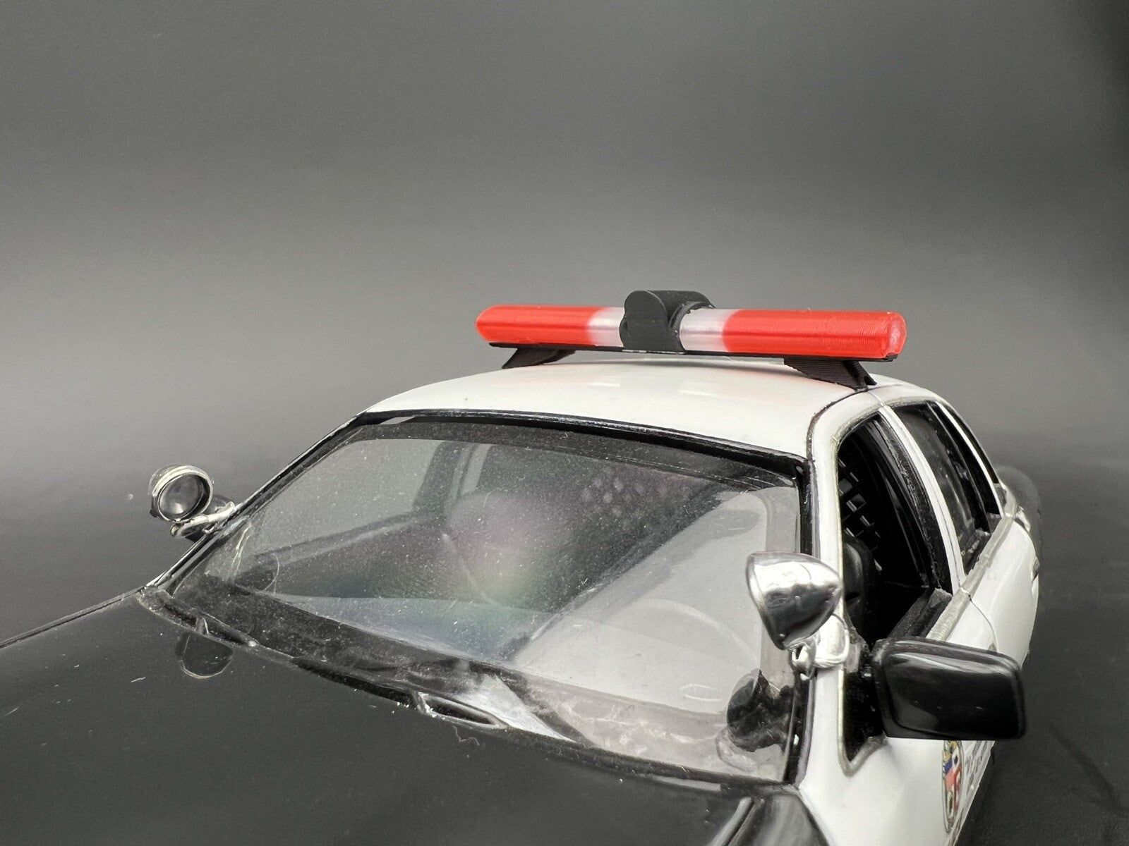1/24 25 LED Ready Jetsonic Lightbar Red Clear Sheriff Highway Patrol Police Fire2