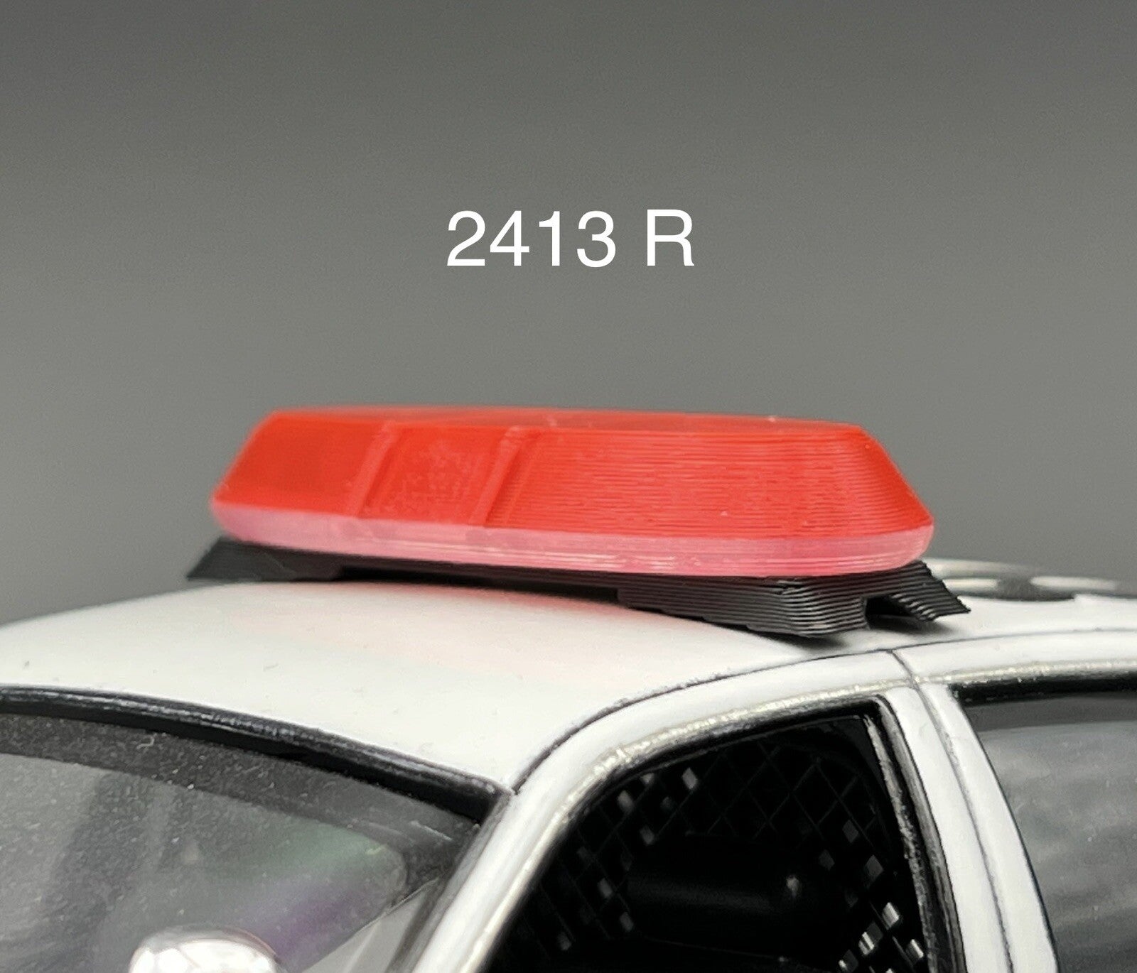 1/24 25 Red Federal Signal Vista Lightbar Fire State Police Trooper Sheriff EMS0