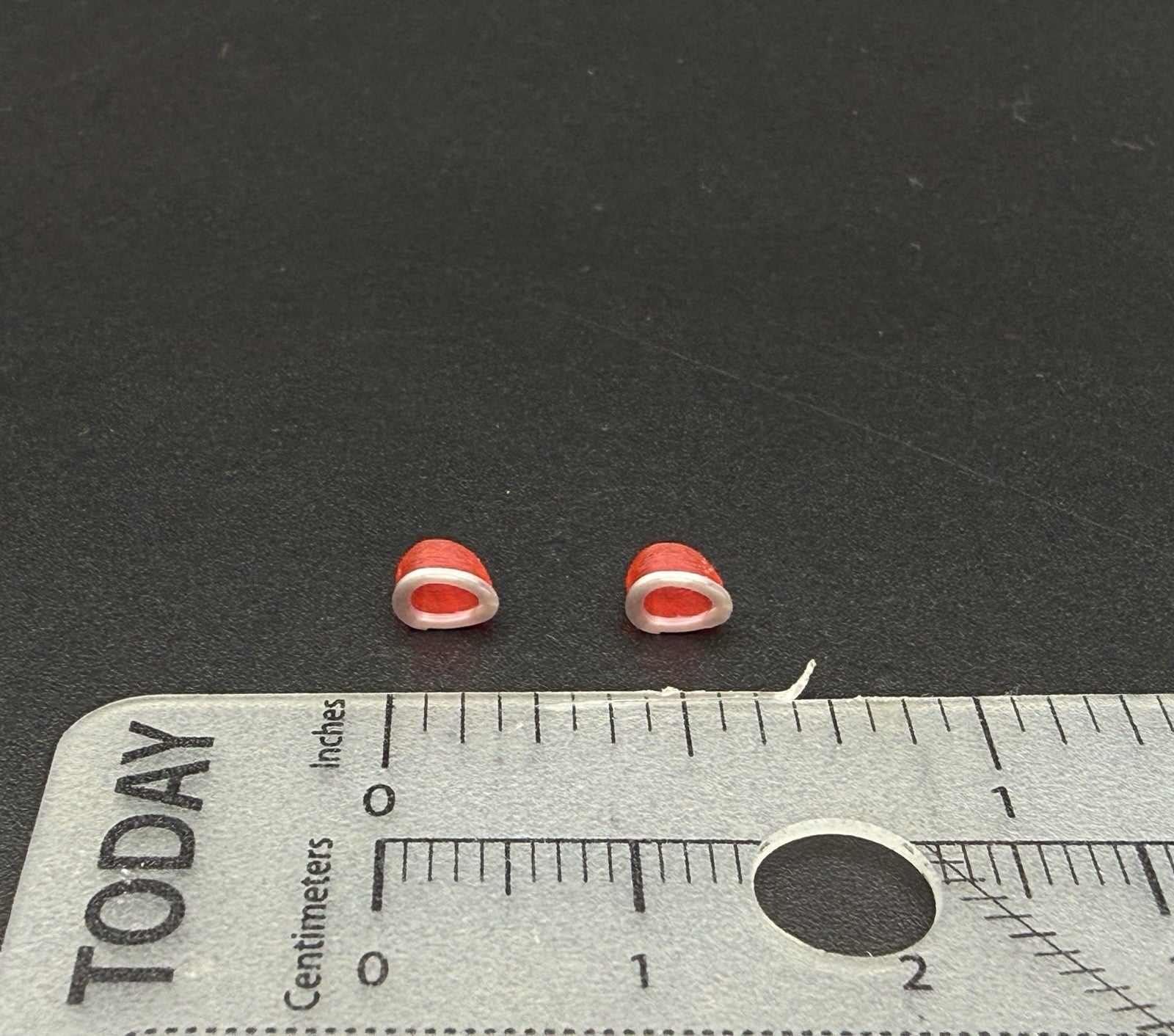 2-Pack 1/43 LED Ready Red Fire Ball Teardrop Beacon Kojak Police 4348 R Hollow1