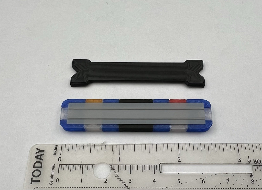 1/18 LED Ready Whelen Edge Massachusetts Police Lightbar Blue Clear Amber Red1