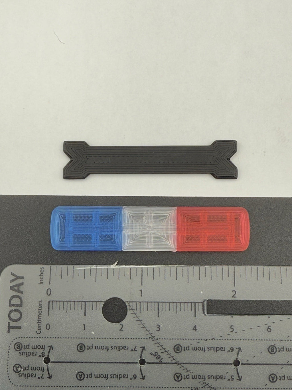 1/24 Scale LED Compatible Tahoe Width XL Legend Lightbar Red Clear Police 2430RC1